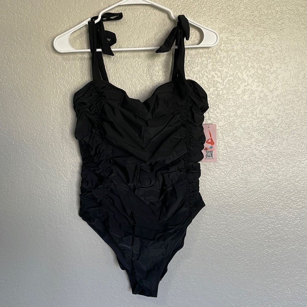 NWT Black Women's One Piece Swimsuit